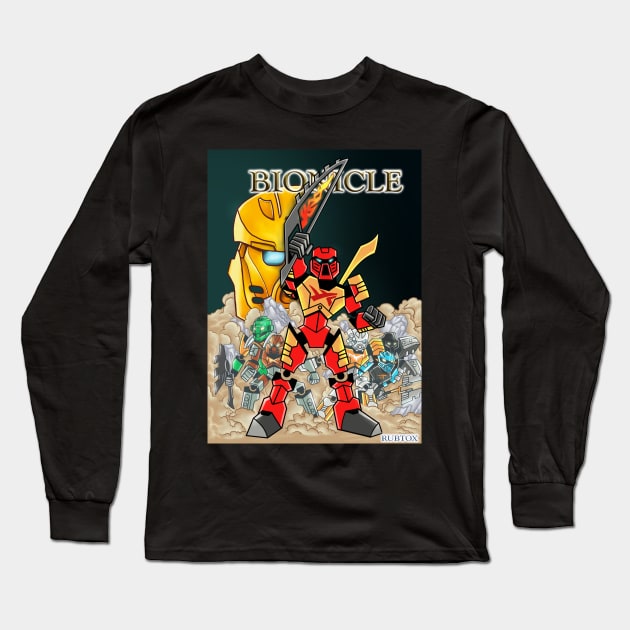 Bionicle Comic Cover 1 Long Sleeve T-Shirt by Rubtox